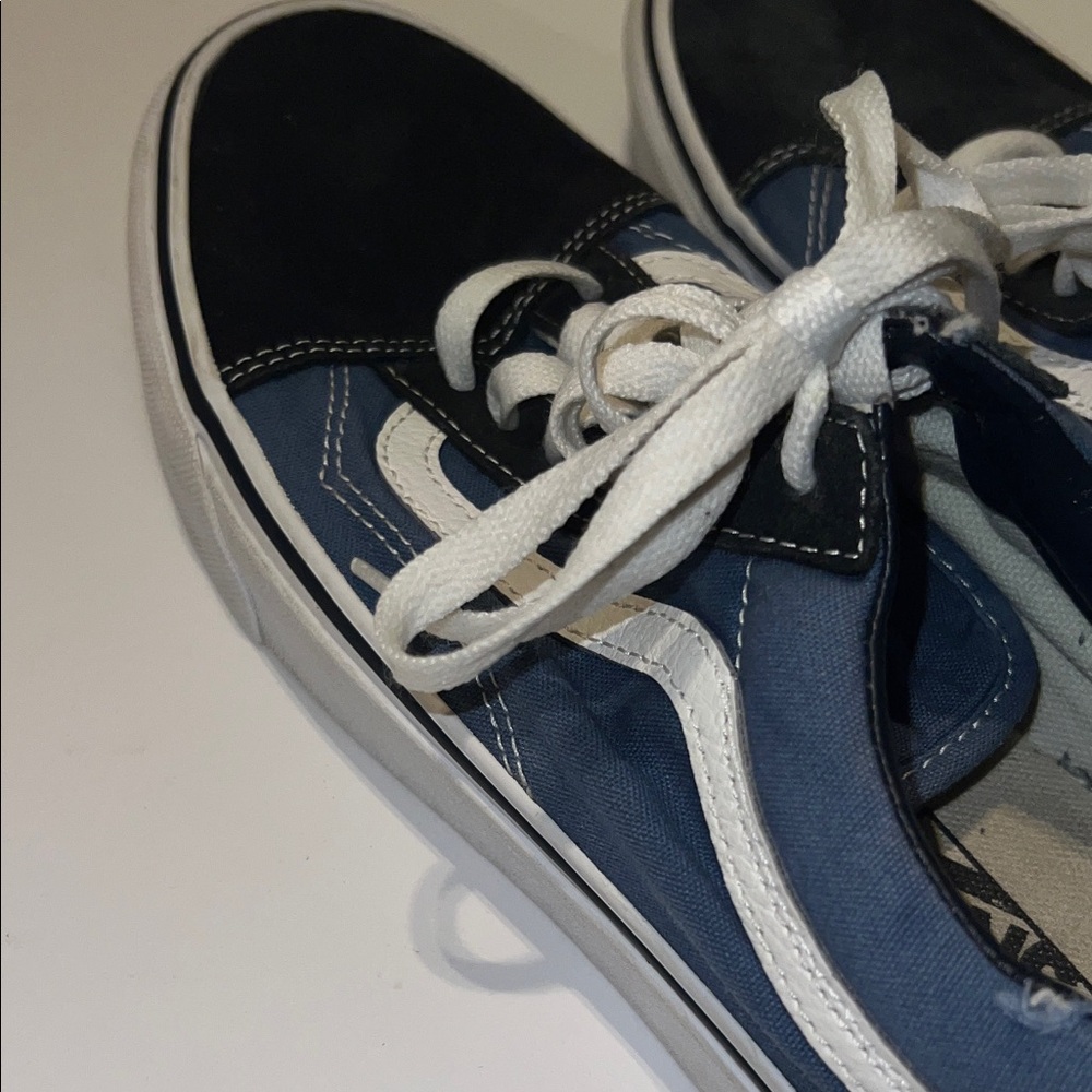 Mens Navy and Black Sneakers - Picture 5 of 9